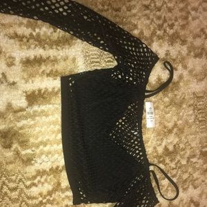 Black Crop Party Shirt